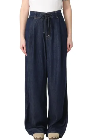 7 for all Mankind Femme, Jeans, Bleu, Taille: W29 Jean Large Bleu à Taille à Cordon