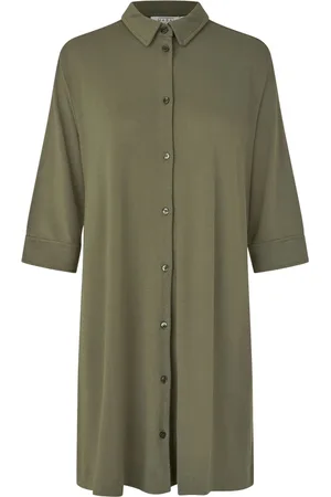 Masai Femme, Blouses et Chemises, Vert, Taille: 42 FR Chemise en Jersey Verte Style Maieina
