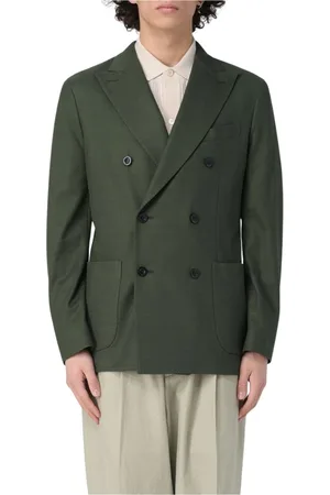 Boglioli Homme, Vestes, Vert, Taille: M Blazer Vert à Double Boutonnage