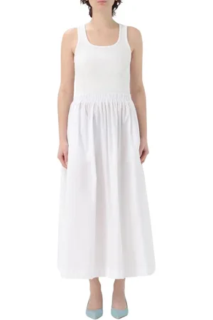 Iceberg Femme, Robes, Blanc, Taille: 36 FR Élégante Robe Midi Blanche