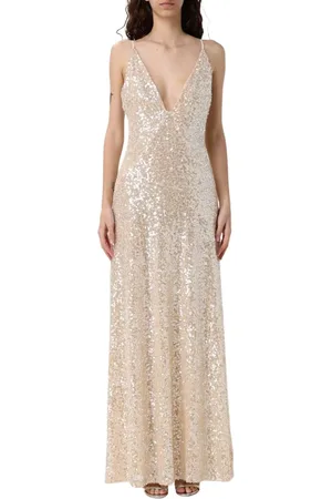 ANIYE BY Femme, Robes, Jaune, Taille: 38 FR Robe Midi Élégante en Tissu Doux comme du Beurre