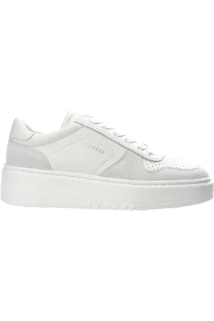 Copenhagen Shoes Femme, Chaussures, Blanc, Taille: 38 EU Baskets rétro en cuir blanc