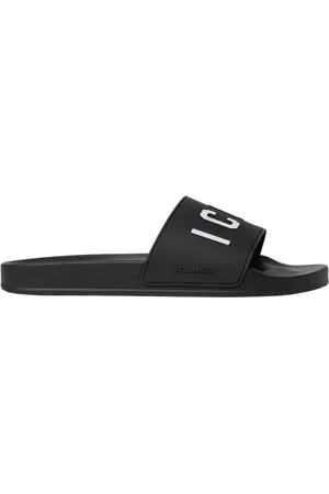 Dsquared2 Homme, Chaussures, Noir, Taille: 41 EU Sandales en Caoutchouc Noir