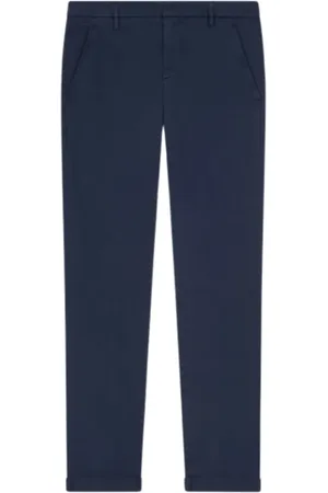 Dondup Homme, Pantalons, Bleu, Taille: W31 Pantalon Slim en Gabardine Bleu Foncé