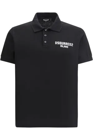 Dsquared2 Homme, Tops, Noir, Taille: XL Polo de Tennis avec Monogramme