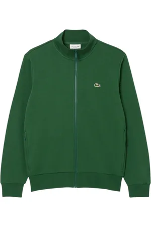 Lacoste Homme, Sweatshirts et sweats à capuche, Vert, Taille: 4XL Sweat à Col Haut Zippé avec Crocodile