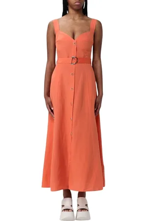 Liu Jo Femme, Robes, Rouge, Taille: 36 FR Robe Élégante Rouge Brique