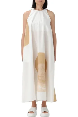LIVIANA CONTI Femme, Robes, Multicolore, Taille: 38 FR Robe Longue Multicolore Abstraite