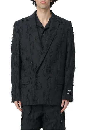 Msgm Homme, Vestes, Noir, Taille: M Blazer Noir Classique pour Homme