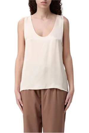 Liu Jo Femme, Tops, , Taille: 36 FR Haut sans Manches en Soie Bleue