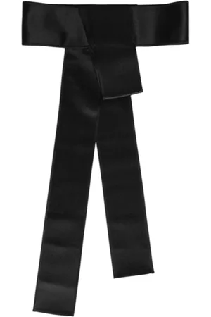 Dolce & Gabbana Femme, Accessoires, Noir, Taille: 3XS Ceinture Large en Satin Noir