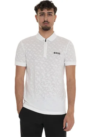 HUGO BOSS Homme, Tops, Blanc, Taille: L Polo Classique pour Homme