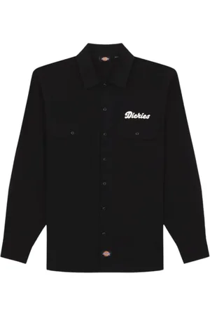 Dickies Homme, Chemises, Noir, Taille: M Vintage Workwear Lewistown Chemise Noire