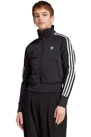 adidas Femme, Sweatshirts et sweats à capuche, Noir, Taille: 40 FR Classiques Firebird Track Top Noir