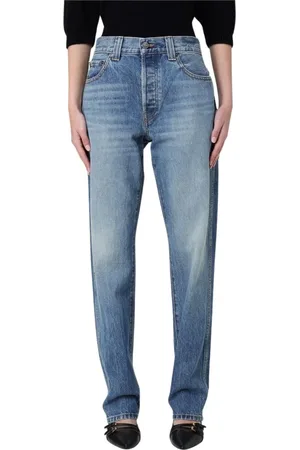 Khaite Femme, Jeans, Bleu, Taille: W28 Jean Droit Bleu Intemporel