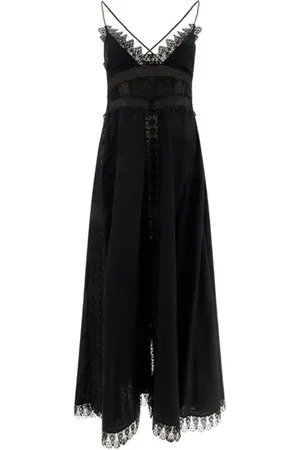 CHARO RUIZ IBIZA Femme, Robes, Noir, Taille: 40 FR Robe Élégante avec Dentelle