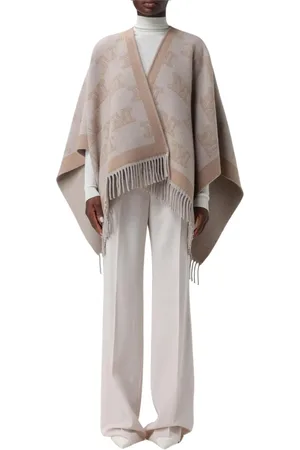 Max Mara Femme, Vestes, , Taille: ONE Size Cape Chic à Franges