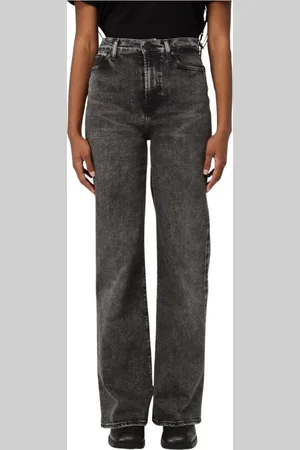 7 for all Mankind Femme, Jeans, Noir, Taille: W28 Acid Wash Wide Leg Jeans