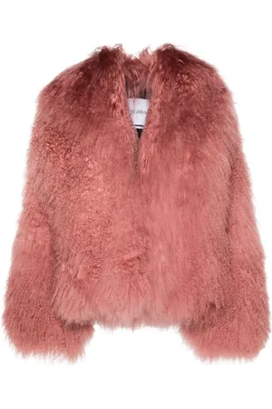 The Attico Femme, Vestes, Rose, Taille: 36 FR Manteau Court Rose Vintage