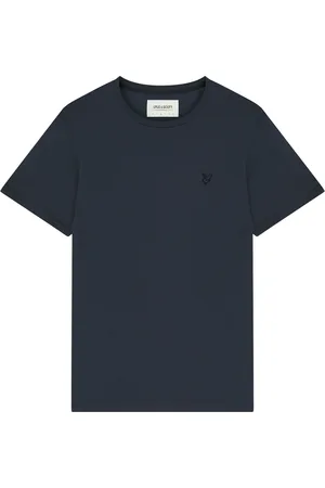 Lyle & Scott Homme, Tops, Bleu, Taille: S Tonal Eagle T-shirt en Coton