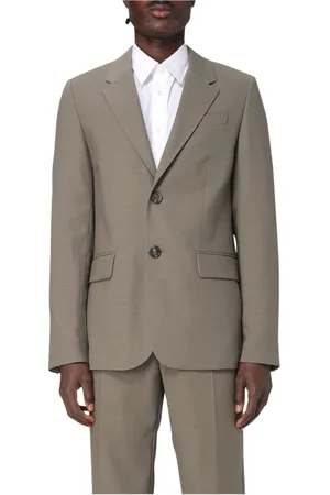 Ami Homme, Vestes, Gris, Taille: S Veste Grise à Deux Boutons