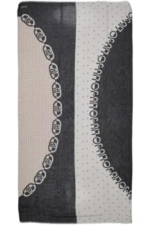 Liu Jo Femme, Accessoires, Multicolore, Taille: ONE Size Élégant Foulard en Polyester Noir