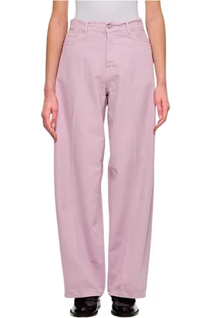 haikure Femme, Jeans, Rose, Taille: W30 Jean en velours côtelé à jambe large