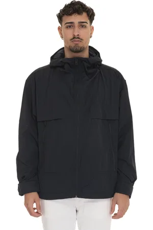HUGO BOSS Homme, Vestes, Bleu, Taille: 2XL Veste Harrington à Capuche avec Logo