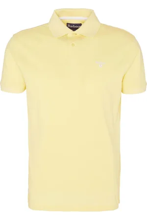 Barbour Homme, Tops, Jaune, Taille: S Polo de sport léger citron patrimoine