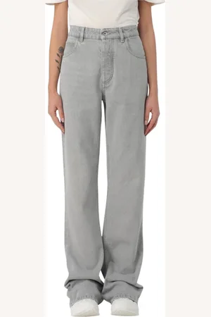 Bottega Veneta Femme, Jeans, Gris, Taille: 36 FR Jean Large Gris