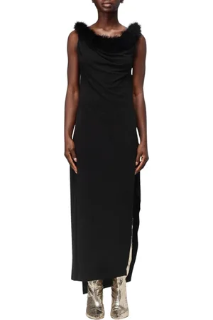 COPERNI Femme, Robes, Noir, Taille: 40 FR Robe Maxi en Jersey Noir Style Élégant
