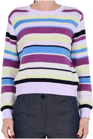 MARELLA Femme, Pulls, Multicolore, Taille: 42 FR Pull Lilas pour Femmes