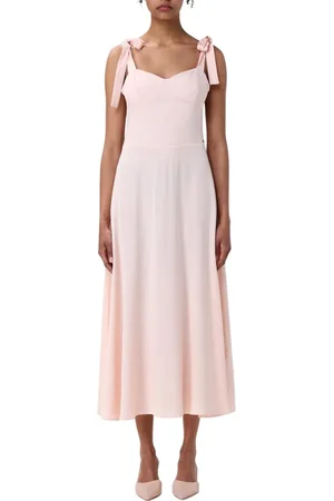 Armani Exchange Femme, Robes, Rose, Taille: 36 FR Robe Midi Verte Col Sweetheart
