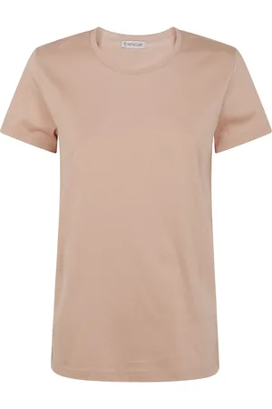 Moncler Femme, Tops, Rose, Taille: 40 FR T-shirt Décontracté en Coton
