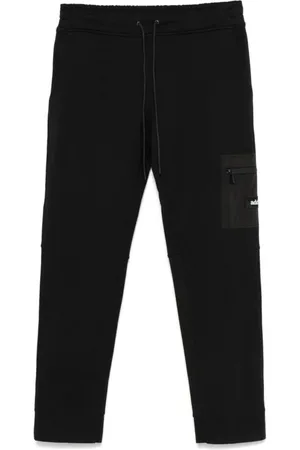 add Homme, Pantalons, Noir, Taille: L Pantalon noir à taille élastique à cordon