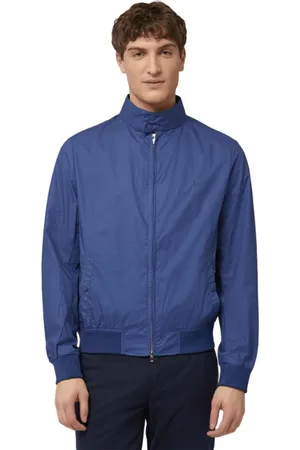 HARMONT&BLAINE Homme, Vestes, Bleu, Taille: 2XL Blouson Bomber Avec Bordure