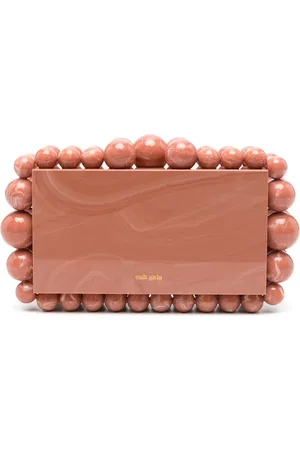 Cult Gaia Femme, Sacs, Rose, Taille: ONE Size Pochette Corail avec Fermoir Supérieur