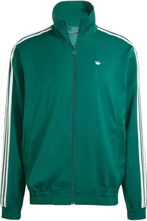 adidas Homme, Sweatshirts et sweats à capuche, Vert, Taille: M Firebird Track Top Vert Graphique Manches Courtes