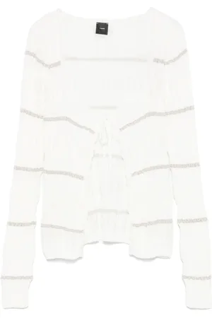 Pinko Femme, Pulls, Blanc, Taille: 36 FR Pull Blanc avec de Fermeture