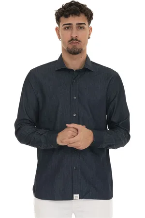 Peuterey Homme, Chemises, Bleu, Taille: S Chemise Jeans Style Italien