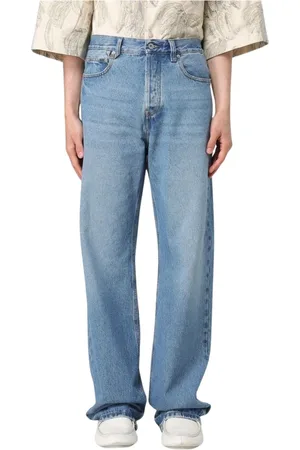 Jacquemus Homme, Jeans, Bleu, Taille: W32 Jean Droit en Denim Classique