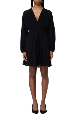 Twin-Set Femme, Robes, Noir, Taille: 36 FR Robe Élégante Menthe Col en V