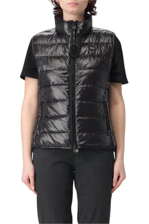 Blauer Femme, Vestes, Noir, Taille: 38 FR Gilet Élégant Matelassé pour Femmes