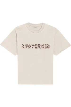 A PAPER KID Homme, Tops, , Taille: L T-shirt en coton à imprimé animalier