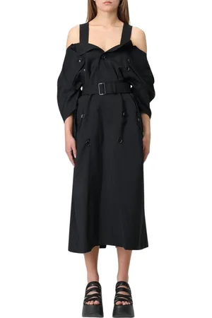 JUNYA WATANABE Femme, Robes, Noir, Taille: 40 FR Robe Midi Noire Épaules Dénudées