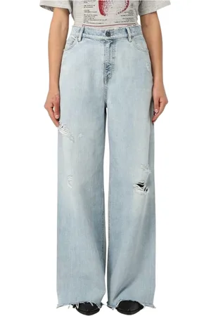 Golden Goose Femme, Jeans, Bleu, Taille: W26 Jean Large Déchiré