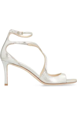 Jimmy Choo Femme, Chaussures, Jaune, Taille: 37 1/2 EU Sandales en cuir avec bride de cheville réglable