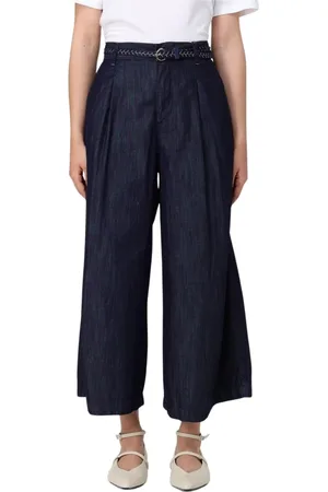 Liu Jo Femme, Pantalons, Bleu, Taille: W25 Pantalon Large en Denim Élégant
