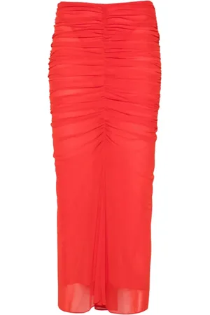 MUGLER Femme, Jupes, Rouge, Taille: 38 FR Jupe Coquelicot Rouge