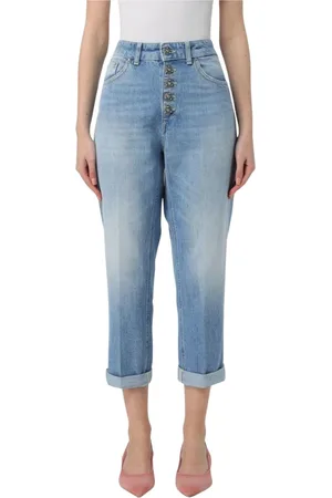 Dondup Femme, Jeans, Bleu, Taille: W26 Jean Coupe Boyfriend Court